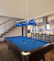 Three Light Billiard by Z-Lite - Vanguard Collection, Brushed Nickel Finish - 3050-3BN-ARDB