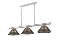 Three Light Billiard by Z-Lite - Vanguard Collection, Brushed Nickel Finish - 3050-3BN-ARS
