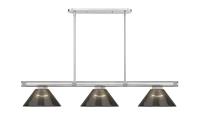 Three Light Billiard by Z-Lite - Vanguard Collection, Brushed Nickel Finish - 3050-3BN-ARS