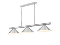 Three Light Billiard by Z-Lite - Vanguard Collection, Brushed Nickel Finish - 3050-3BN-BN15