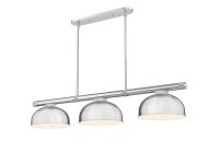 Three Light Billiard by Z-Lite - Vanguard Collection, Brushed Nickel Finish - 3050-3BN-D13BN