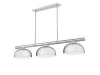 Three Light Billiard by Z-Lite - Vanguard Collection, Brushed Nickel Finish - 3050-3BN-D13BN