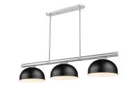 Three Light Billiard by Z-Lite - Vanguard Collection, Brushed Nickel Finish - 3050-3BN-D13MB