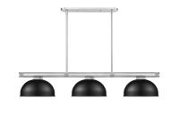 Three Light Billiard by Z-Lite - Vanguard Collection, Brushed Nickel Finish - 3050-3BN-D13MB