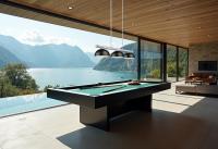 Three Light Billiard by Z-Lite - Vanguard Collection, Brushed Nickel Finish - 3050-3BN-D13MB