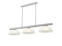 Three Light Billiard by Z-Lite - Vanguard Collection, Brushed Nickel Finish - 3050-3BN-DWL14