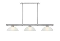 Three Light Billiard by Z-Lite - Vanguard Collection, Brushed Nickel Finish - 3050-3BN-DWL14
