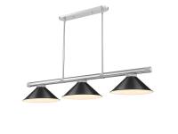 Three Light Billiard by Z-Lite - Vanguard Collection, Brushed Nickel Finish - 3050-3BN-MB15