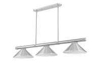 Three Light Billiard by Z-Lite - Vanguard Collection, Brushed Nickel Finish - 3050-3BN-MBN