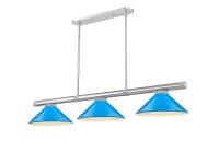 Three Light Billiard by Z-Lite - Vanguard Collection, Brushed Nickel Finish - 3050-3BN-MEB