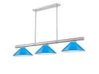 Three Light Billiard by Z-Lite - Vanguard Collection, Brushed Nickel Finish - 3050-3BN-MEB