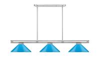 Three Light Billiard by Z-Lite - Vanguard Collection, Brushed Nickel Finish - 3050-3BN-MEB