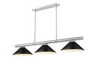 Three Light Billiard by Z-Lite - Vanguard Collection, Brushed Nickel Finish - 3050-3BN-MMB