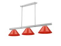 Three Light Billiard by Z-Lite - Vanguard Collection, Brushed Nickel Finish - 3050-3BN-PRD