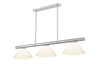 Three Light Billiard by Z-Lite - Vanguard Collection, Brushed Nickel Finish - 3050-3BN-PWH