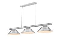 Three Light Billiard by Z-Lite - Vanguard Collection, Brushed Nickel Finish - 3050-3BN-SBN