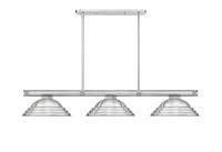 Three Light Billiard by Z-Lite - Vanguard Collection, Brushed Nickel Finish - 3050-3BN-SBN