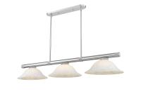 Three Light Billiard by Z-Lite - Vanguard Collection, Brushed Nickel Finish - 3050-3BN-WM16