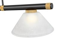 Three Light Billiard by Z-Lite - Vanguard Collection, Matte Black + Rubbed Brass Finish - 3050-3MB-RB-AWL14