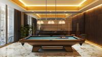 Three Light Billiard by Z-Lite - Vanguard Collection, Matte Black + Rubbed Brass Finish - 3050-3MB-RB-D13HBR