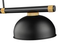 Three Light Billiard by Z-Lite - Vanguard Collection, Matte Black + Rubbed Brass Finish - 3050-3MB-RB-D13MB