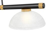 Three Light Billiard by Z-Lite - Vanguard Collection, Matte Black + Rubbed Brass Finish - 3050-3MB-RB-DWL14