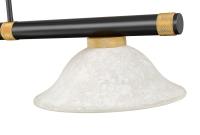 Three Light Billiard by Z-Lite - Vanguard Collection, Matte Black + Rubbed Brass Finish - 3050-3MB-RB-GM16