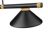 Three Light Billiard by Z-Lite - Vanguard Collection, Matte Black + Rubbed Brass Finish - 3050-3MB-RB-MMB