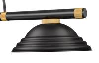 Three Light Billiard by Z-Lite - Vanguard Collection, Matte Black + Rubbed Brass Finish - 3050-3MB-RB-SMB