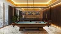 Three Light Billiard by Z-Lite - Vanguard Collection, Matte Black + Rubbed Brass Finish - 3050-3MB-RB-SMB
