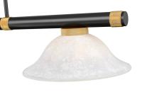 Three Light Billiard by Z-Lite - Vanguard Collection, Matte Black + Rubbed Brass Finish - 3050-3MB-RB-WM16