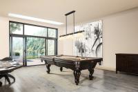 Three Light Billiard by Z-Lite - Vanguard Collection, Matte Black + Rubbed Brass Finish - 3050-3MB-RB-WM16