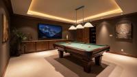 Three Light Billiard by Z-Lite - Vanguard Collection, Matte Black + Rubbed Brass Finish - 3050-3MB-RB-WM16