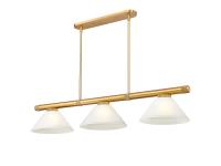 Three Light Billiard by Z-Lite - Vanguard Collection, Rubbed Brass Finish - 3050-3RB-AWL14