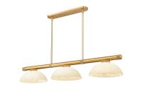 Three Light Billiard by Z-Lite - Vanguard Collection, Rubbed Brass Finish - 3050-3RB-DGM14