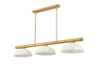 Three Light Billiard by Z-Lite - Vanguard Collection, Rubbed Brass Finish - 3050-3RB-DGM14