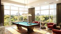 Three Light Billiard by Z-Lite - Vanguard Collection, Rubbed Brass Finish - 3050-3RB-DGM14