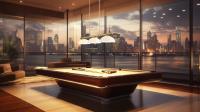 Three Light Billiard by Z-Lite - Vanguard Collection, Rubbed Brass Finish - 3050-3RB-DMO14