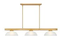Three Light Billiard by Z-Lite - Vanguard Collection, Rubbed Brass Finish - 3050-3RB-DWL14