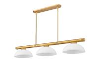 Three Light Billiard by Z-Lite - Vanguard Collection, Rubbed Brass Finish - 3050-3RB-DWL14