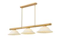 Three Light Billiard by Z-Lite - Vanguard Collection, Rubbed Brass Finish - 3050-3RB-GM16