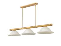 Three Light Billiard by Z-Lite - Vanguard Collection, Rubbed Brass Finish - 3050-3RB-GM16