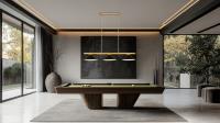 Three Light Billiard by Z-Lite - Vanguard Collection, Rubbed Brass Finish - 3050-3RB-MB15