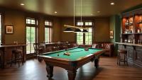 Three Light Billiard by Z-Lite - Vanguard Collection, Rubbed Brass Finish - 3050-3RB-MB15