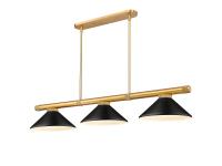 Three Light Billiard by Z-Lite - Vanguard Collection, Rubbed Brass Finish - 3050-3RB-MMB