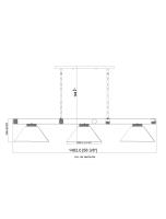 Three Light Billiard by Z-Lite - Vanguard Collection, Rubbed Brass Finish - 3050-3RB-PWH