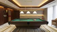 Three Light Billiard by Z-Lite - Vanguard Collection, Rubbed Brass Finish - 3050-3RB-PWH