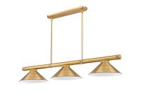 Three Light Billiard by Z-Lite - Vanguard Collection, Rubbed Brass Finish - 3050-3RB-RB15