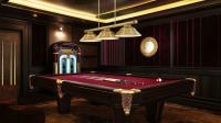 Three Light Billiard by Z-Lite - Vanguard Collection, Rubbed Brass Finish - 3050-3RB-SRB