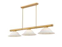 Three Light Billiard by Z-Lite - Vanguard Collection, Rubbed Brass Finish - 3050-3RB-WM16